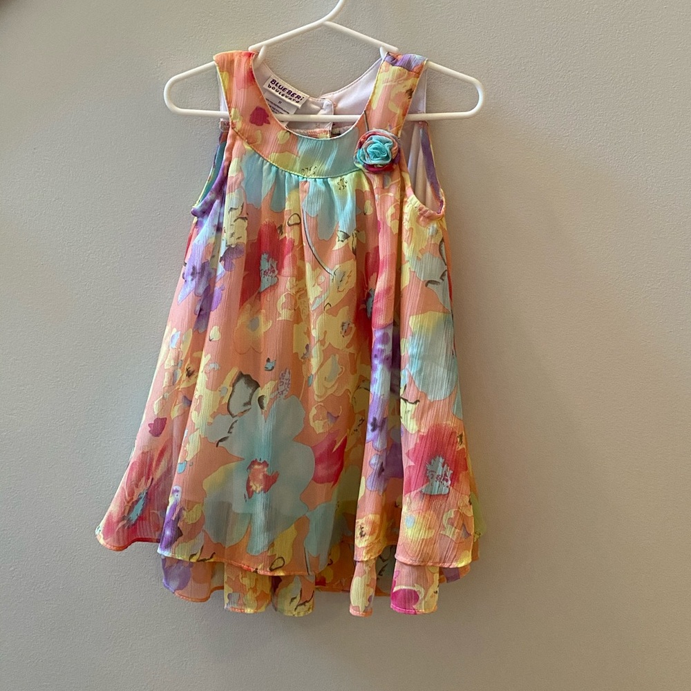 3t girls dress multi-colored beautiful